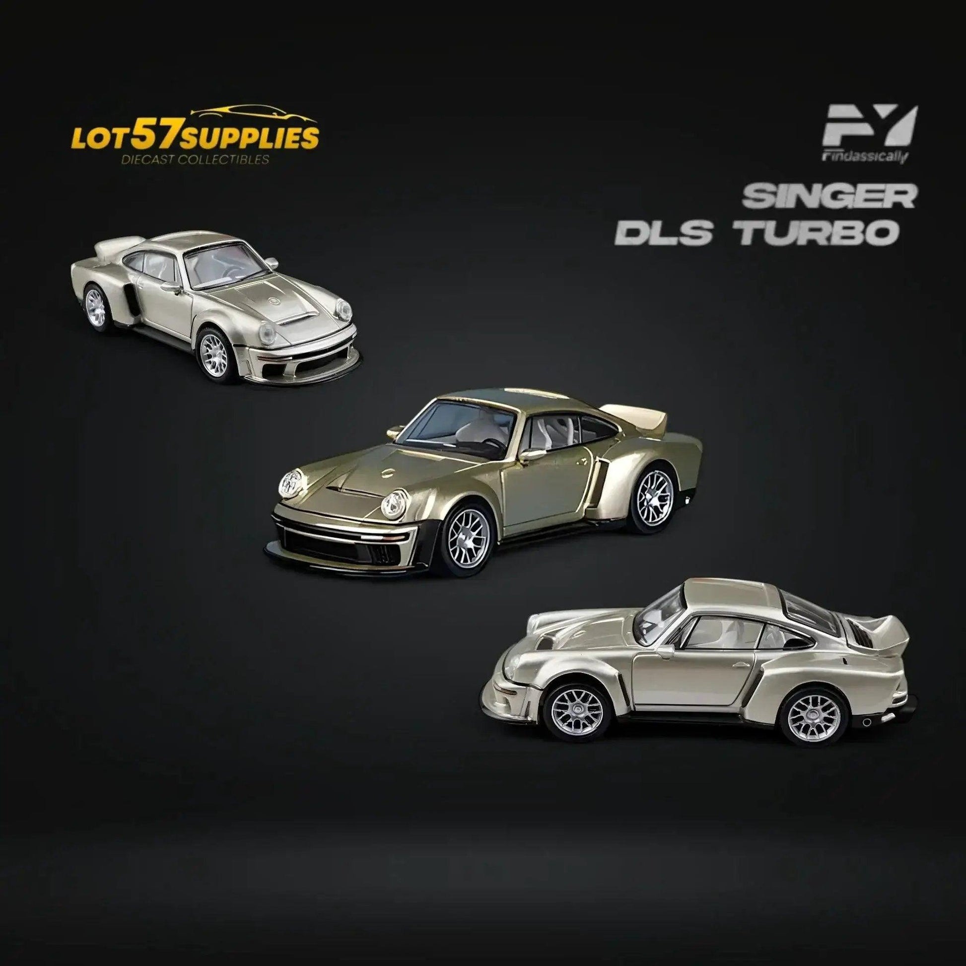  FindClassically Porsche Singer DLS Turbo Gold 1:64 -  ToylandEU™