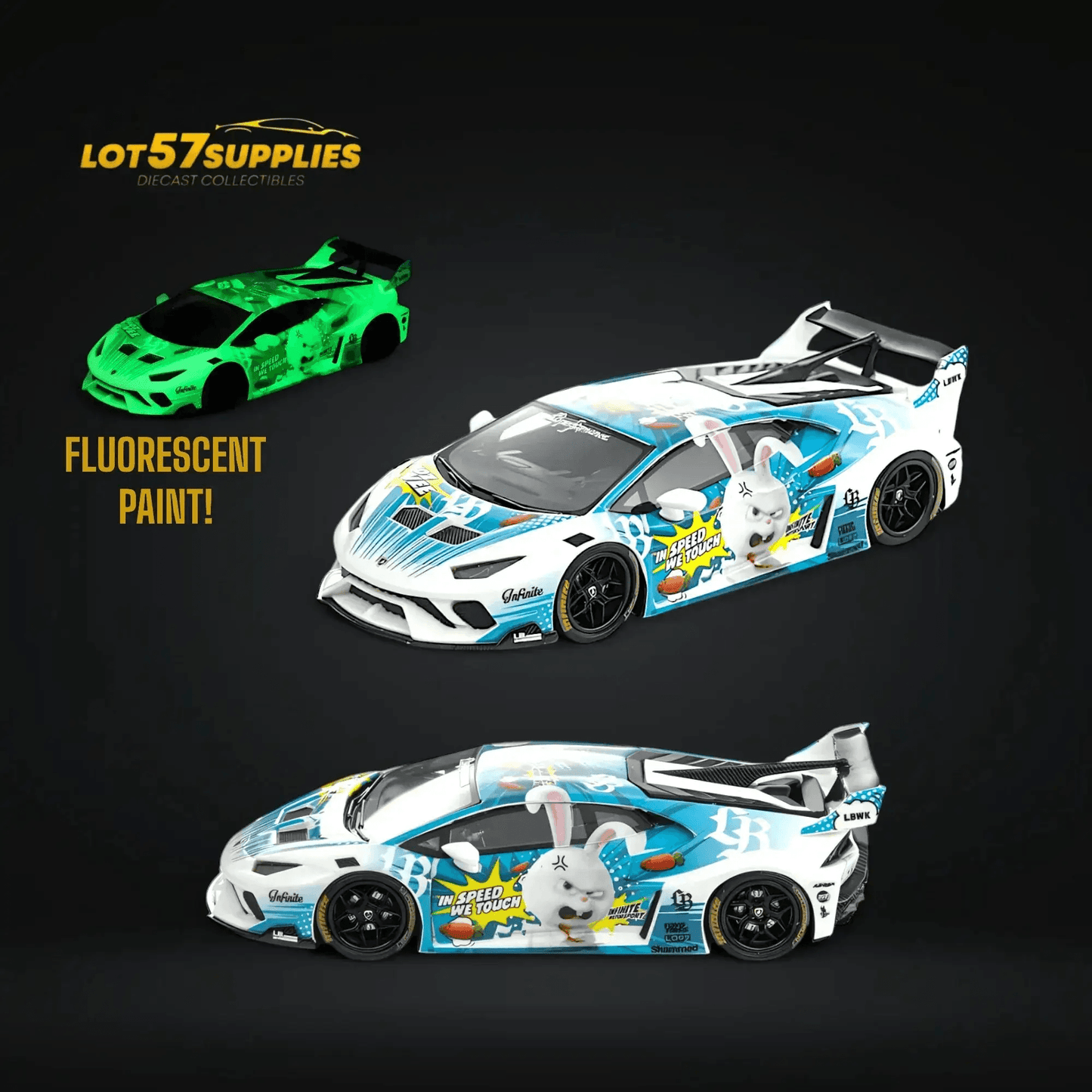  Flame Lamborghini Huracan GT LP610 Luminous 1:64 -  ToylandEU™