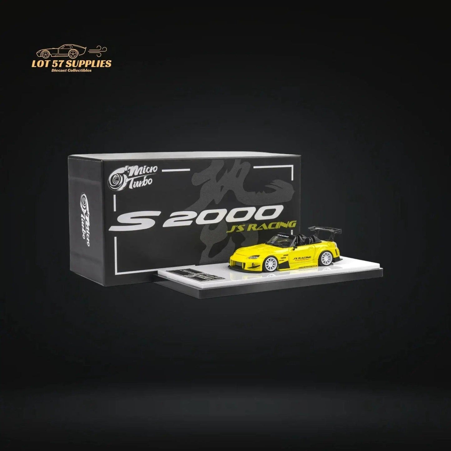  Microturbo Honda S2000 JS Racing Indy Yellow Pearl 1:64 -  ToylandEU™