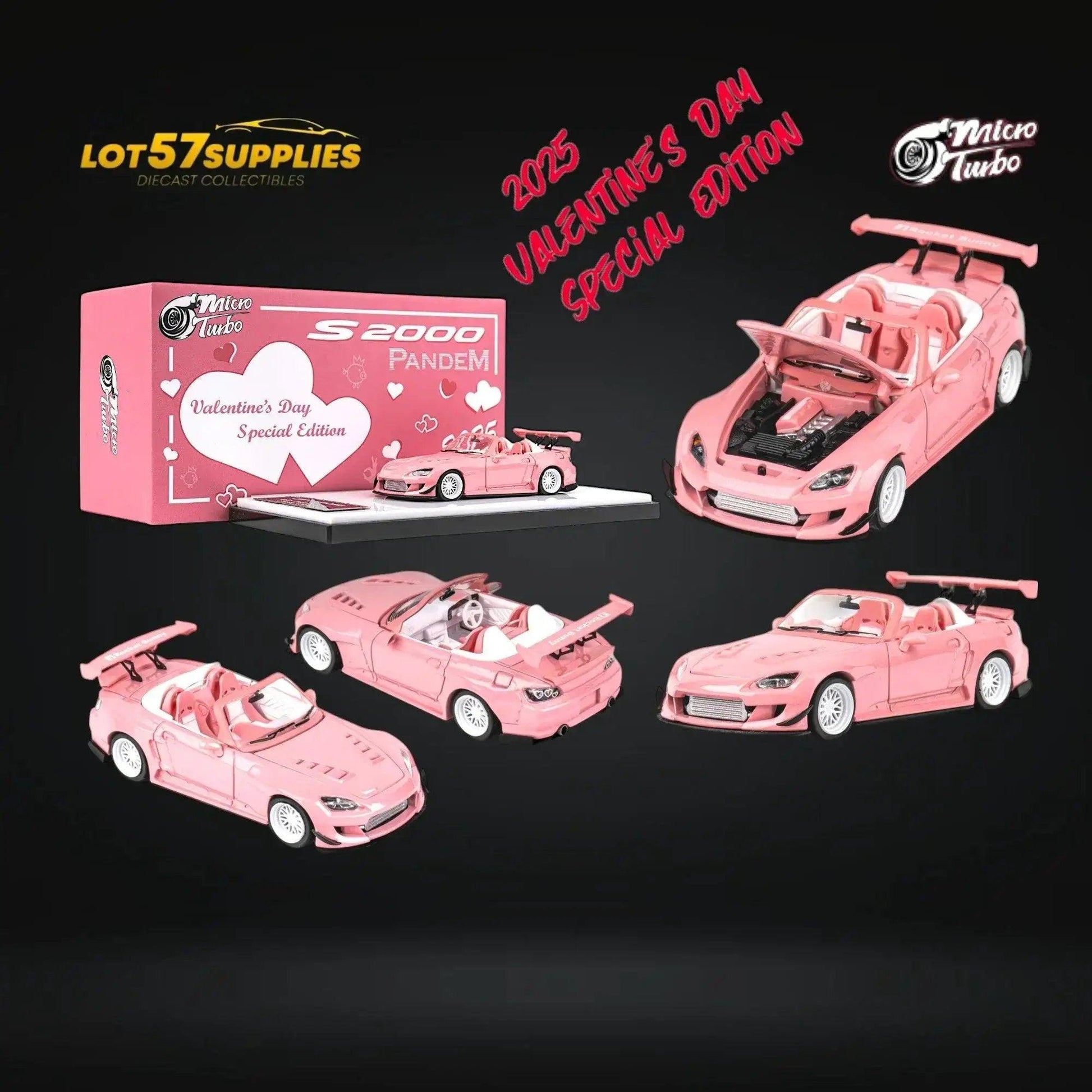  Microturbo Honda S2000 Rocket Bunny Valentine's Pink 1:64 -  ToylandEU™
