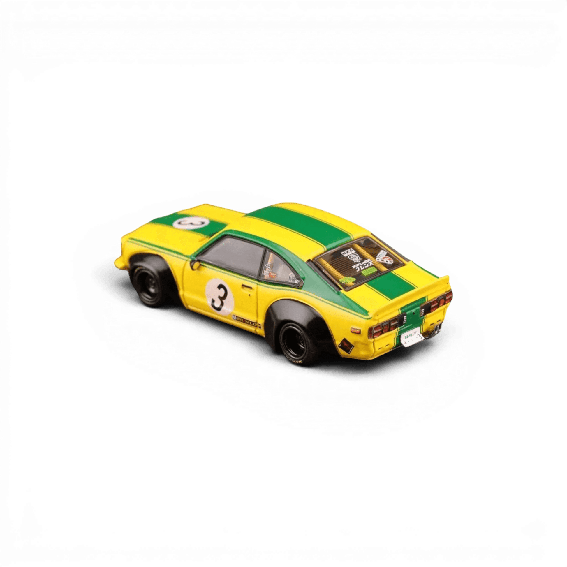  Inno64 Mazda RX-3 Savanna LBWK Yellow Green #3 1:64 