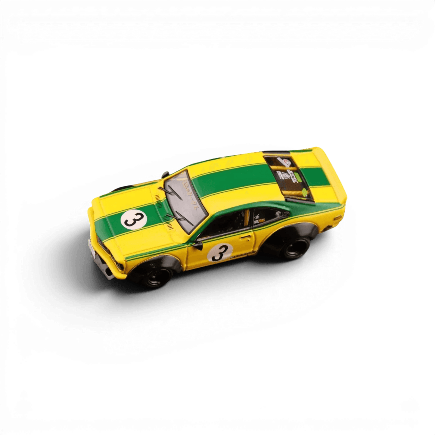  Inno64 Mazda RX-3 Savanna LBWK Yellow Green #3 1:64 