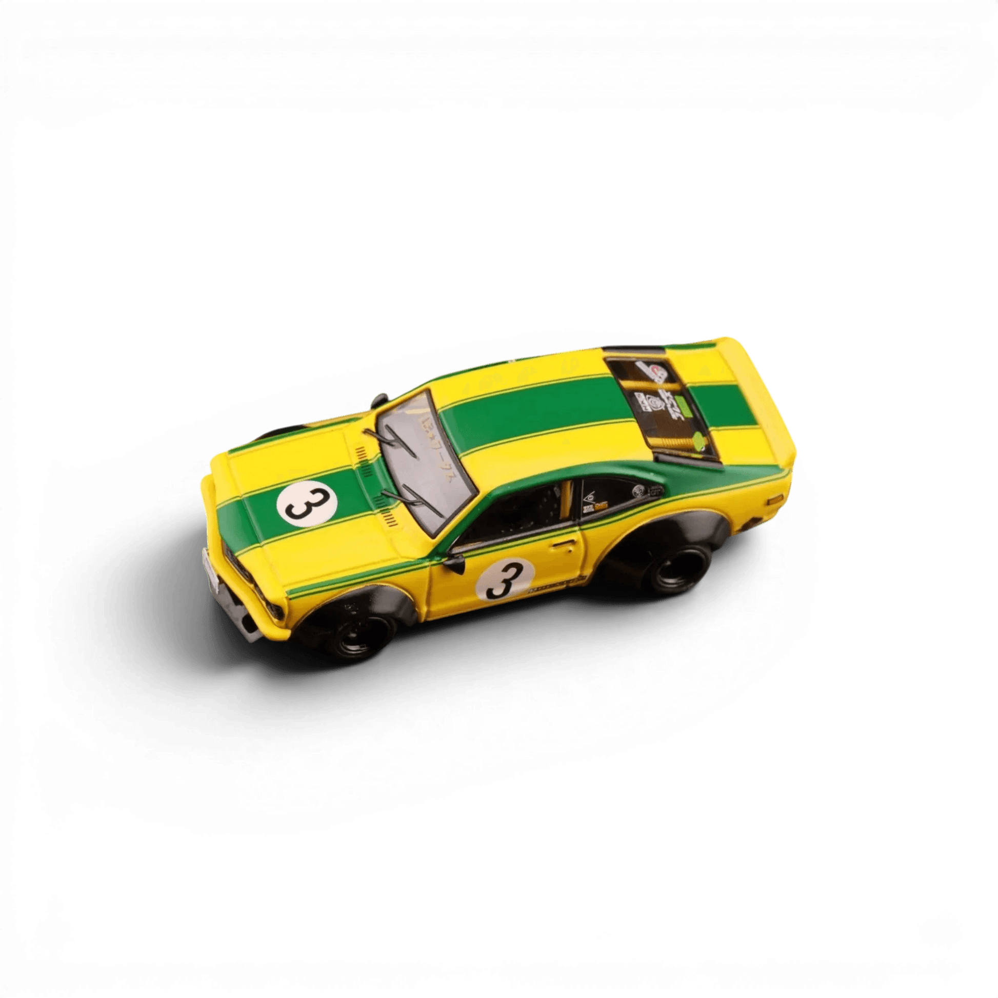  Inno64 Mazda RX-3 Savanna LBWK Yellow Green #3 1:64 