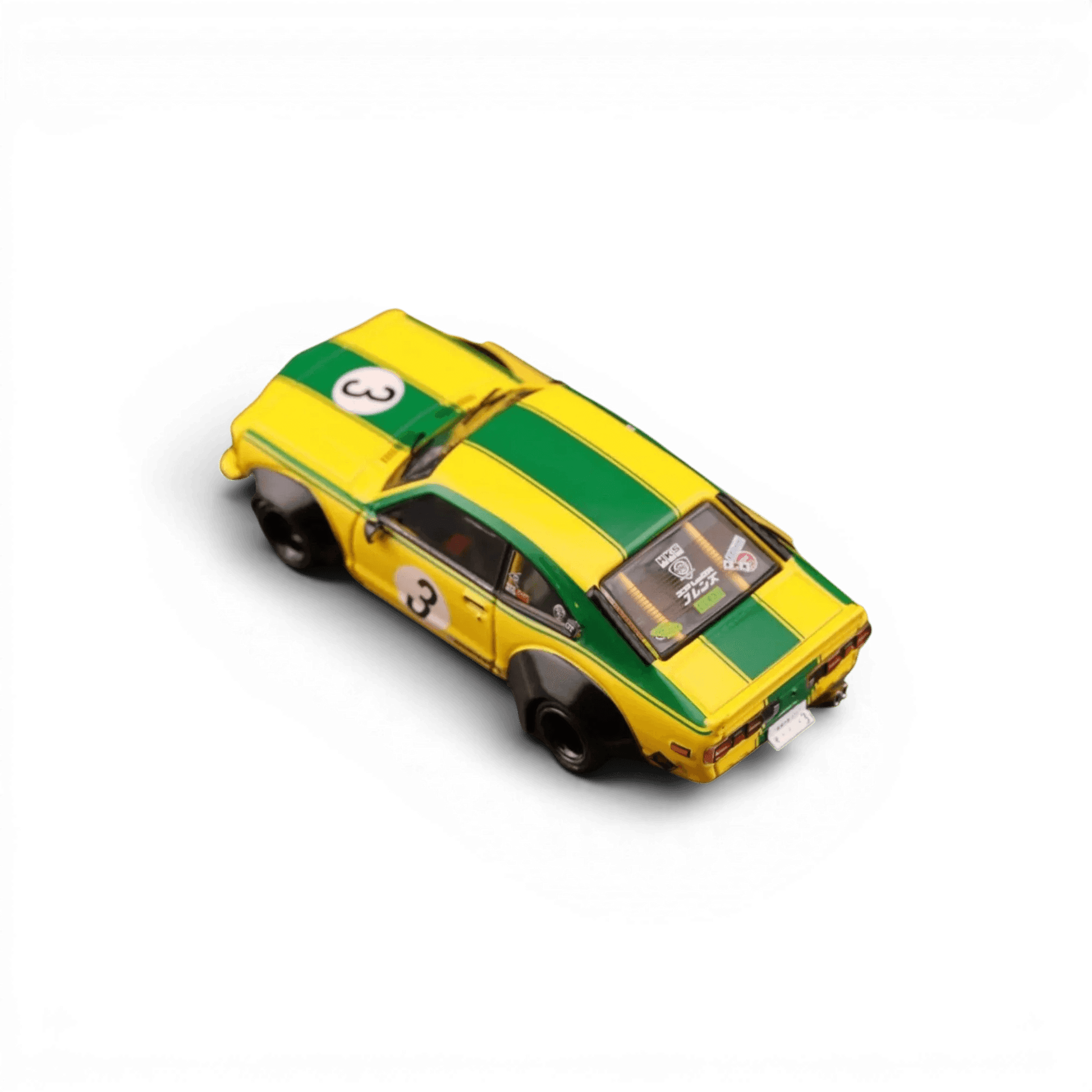  Inno64 Mazda RX-3 Savanna LBWK Yellow Green #3 1:64 