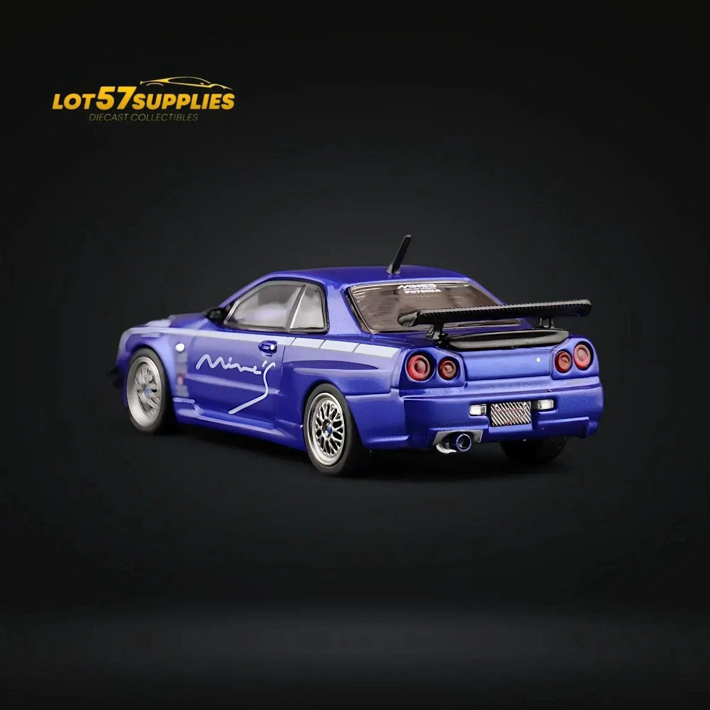  Inno64 Nissan Skyline GT-R R34 V-SPEC MINE'S BLUE 1:64 -  ToylandEU™