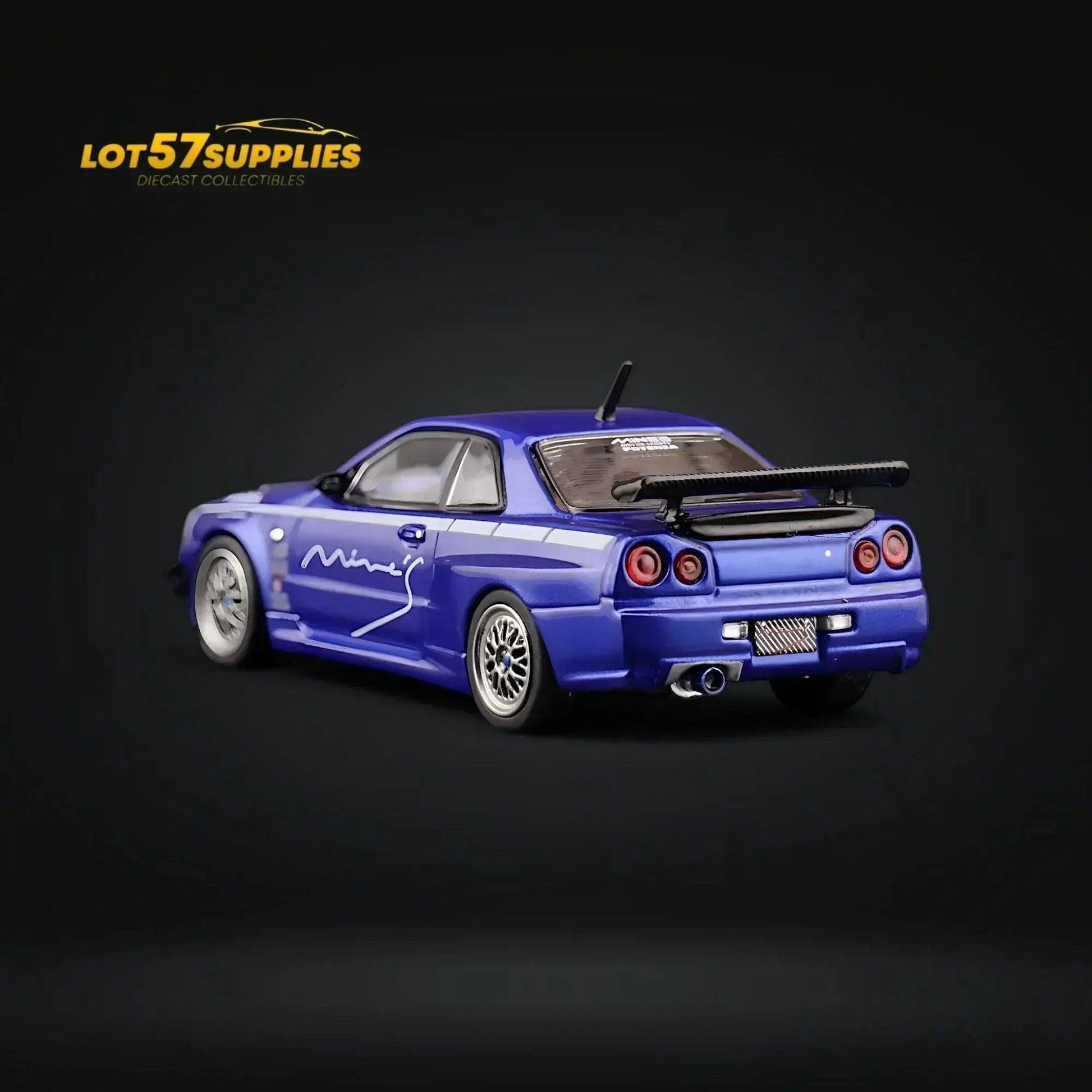  Inno64 Nissan Skyline GT-R R34 V-SPEC MINE'S BLUE 1:64 -  ToylandEU™