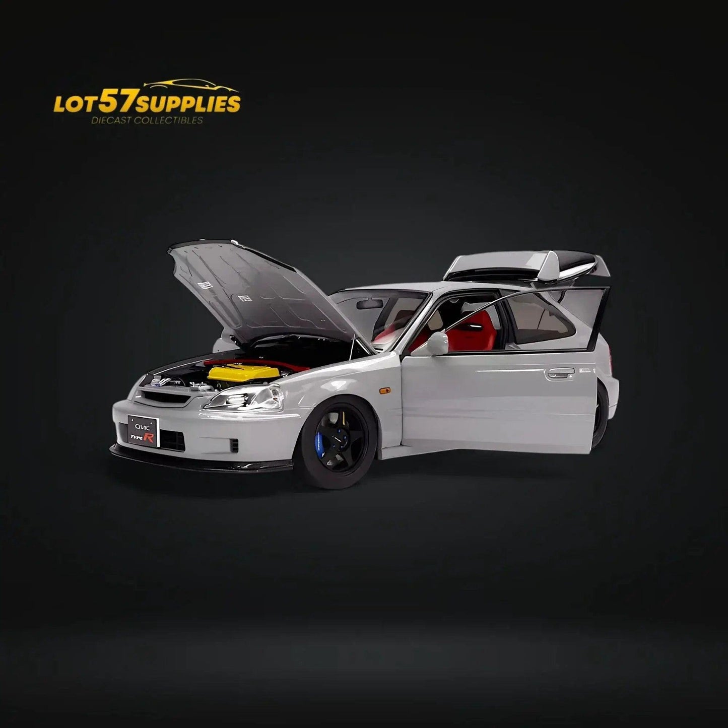  MOTORHELIX Honda Civic Type-R EK9 Nardo Grey 1:18 -  ToylandEU™