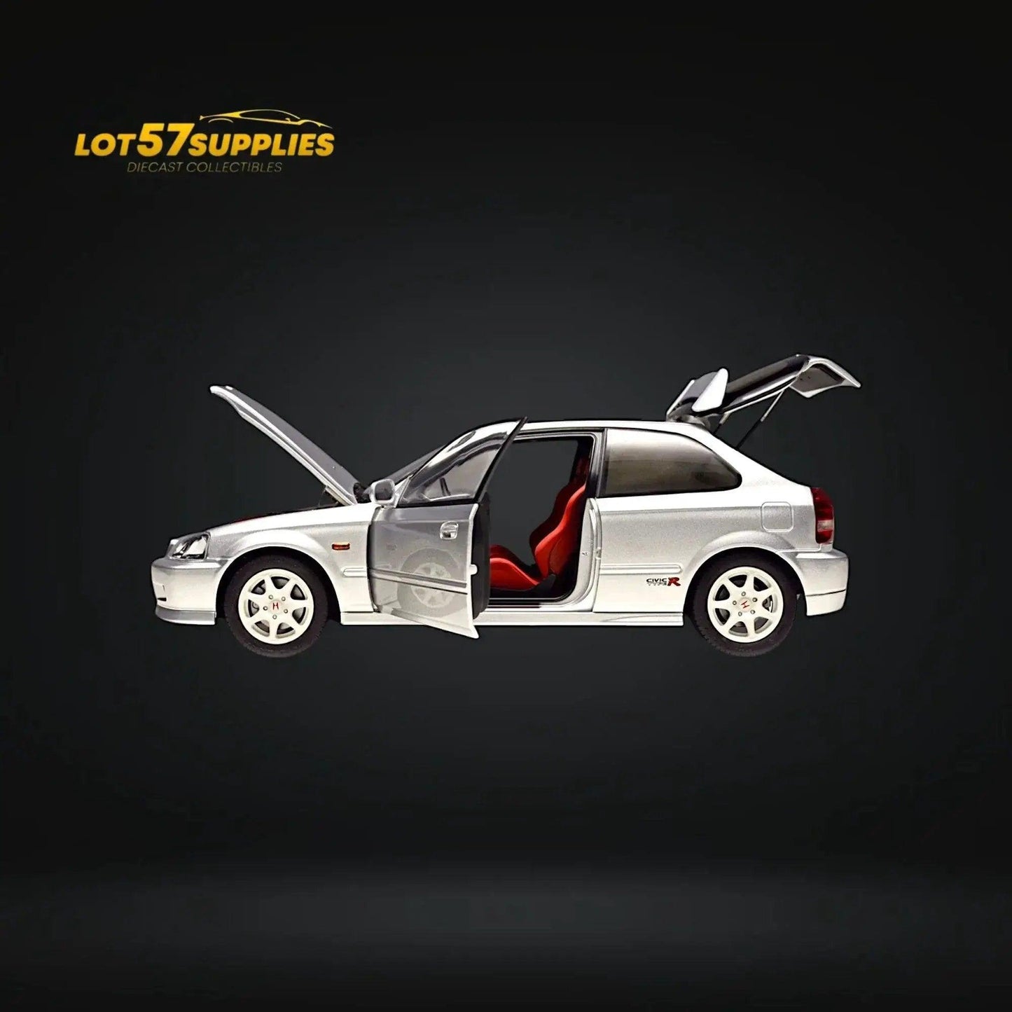  MOTORHELIX Honda Civic Type-R EK9 Silver 1:18 -  ToylandEU™