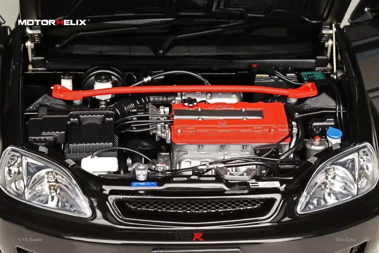  MOTORHELIX Honda Civic Type-R EK9 Silver 1:18 -  ToylandEU™