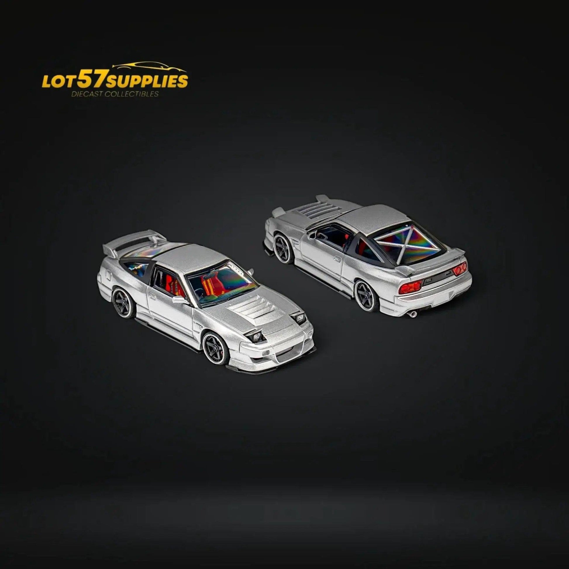  MicroTurbo Nissan 180SX Miyabi Metallic Silver 1:64 -  ToylandEU™
