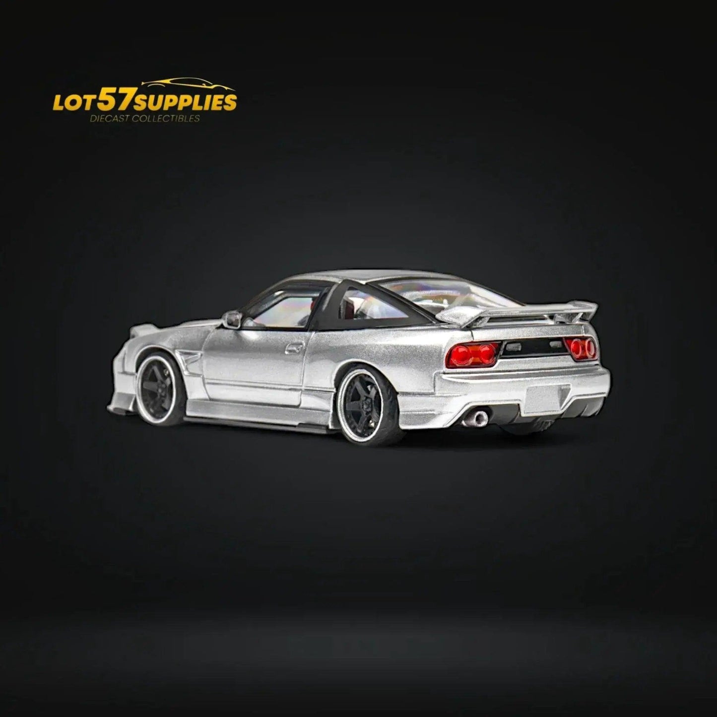  MicroTurbo Nissan 180SX Miyabi Metallic Silver 1:64 -  ToylandEU™