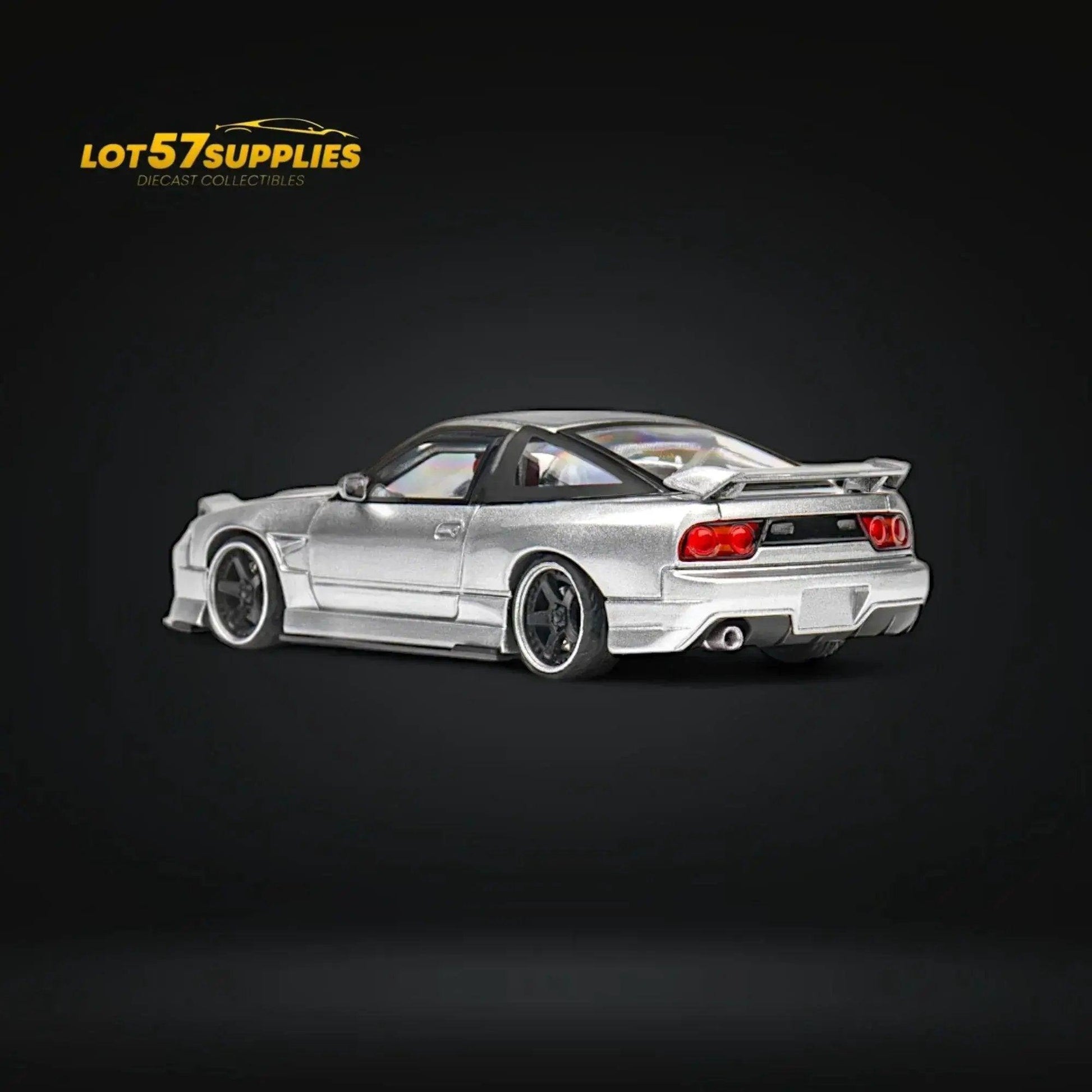  MicroTurbo Nissan 180SX Miyabi Metallic Silver 1:64 -  ToylandEU™