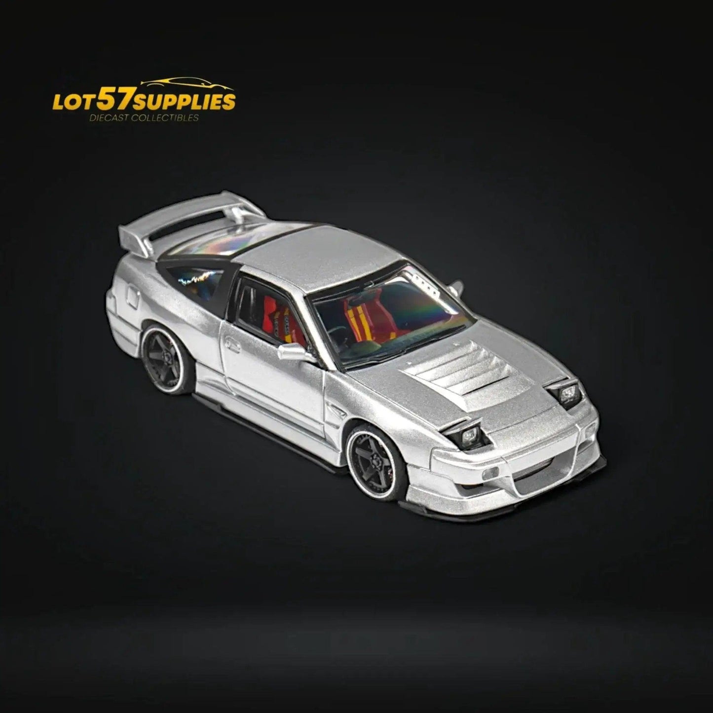  MicroTurbo Nissan 180SX Miyabi Metallic Silver 1:64 -  ToylandEU™