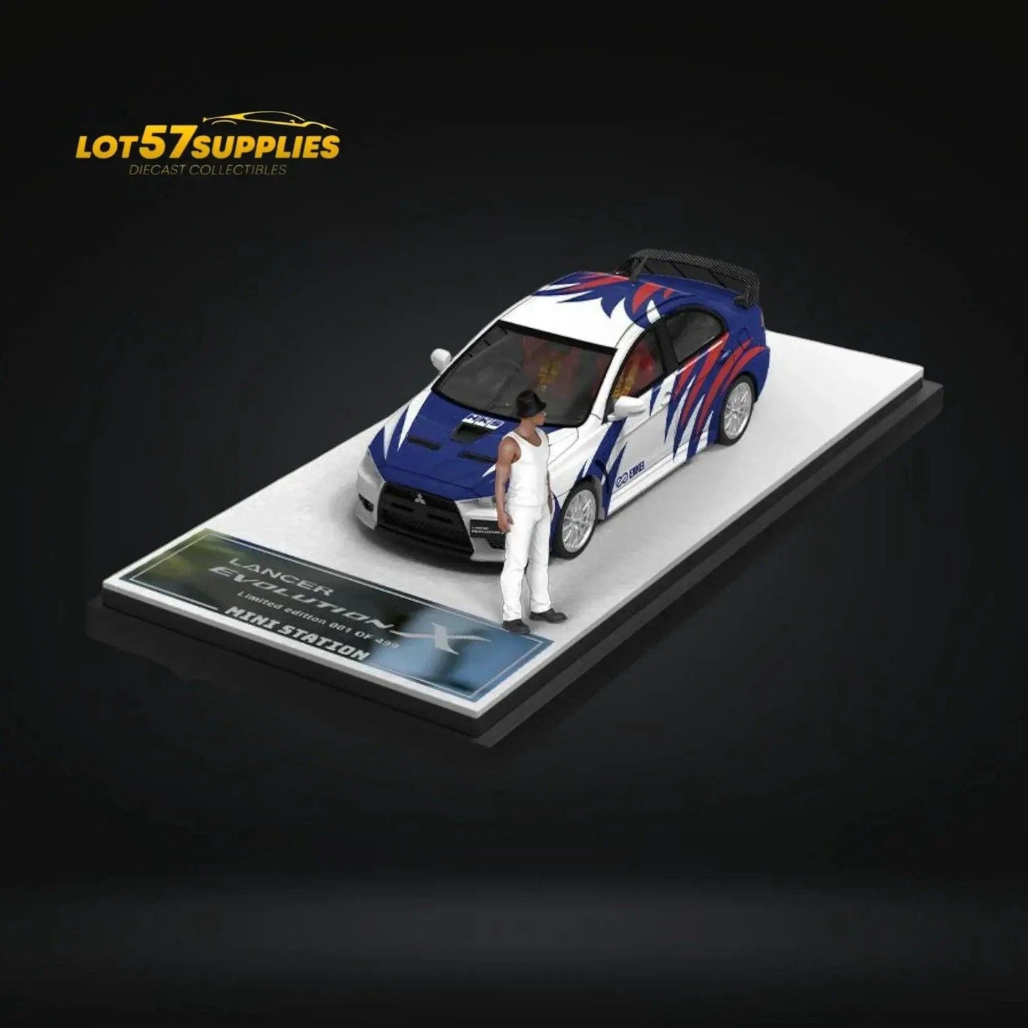  Mini Station Mitsubishi Lancer EVO X Need for Speed Black List #9 Livery Figure Version 1:64 -  ToylandEU™