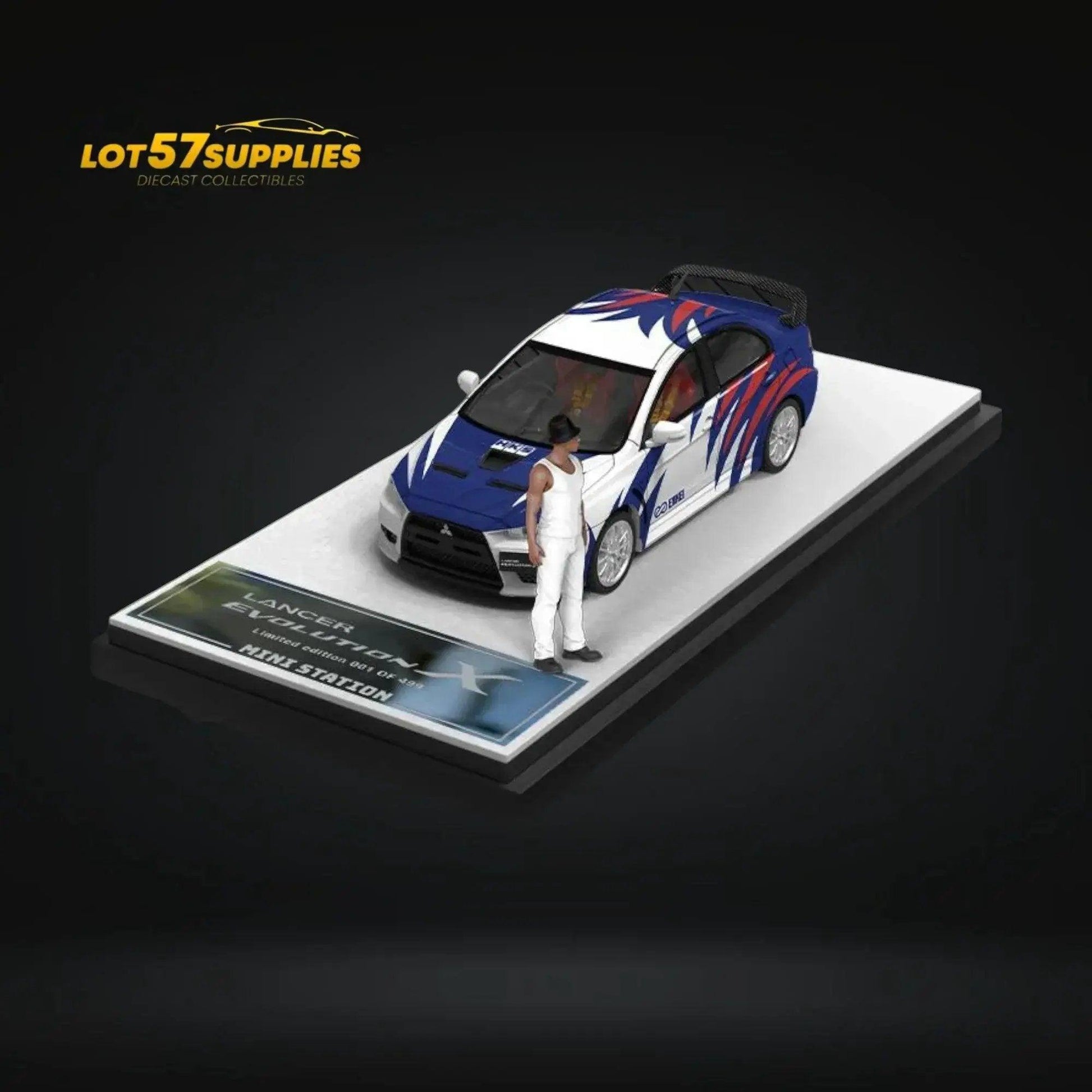  Mini Station Mitsubishi Lancer EVO X Need for Speed Black List #9 Livery Figure Version 1:64 -  ToylandEU™