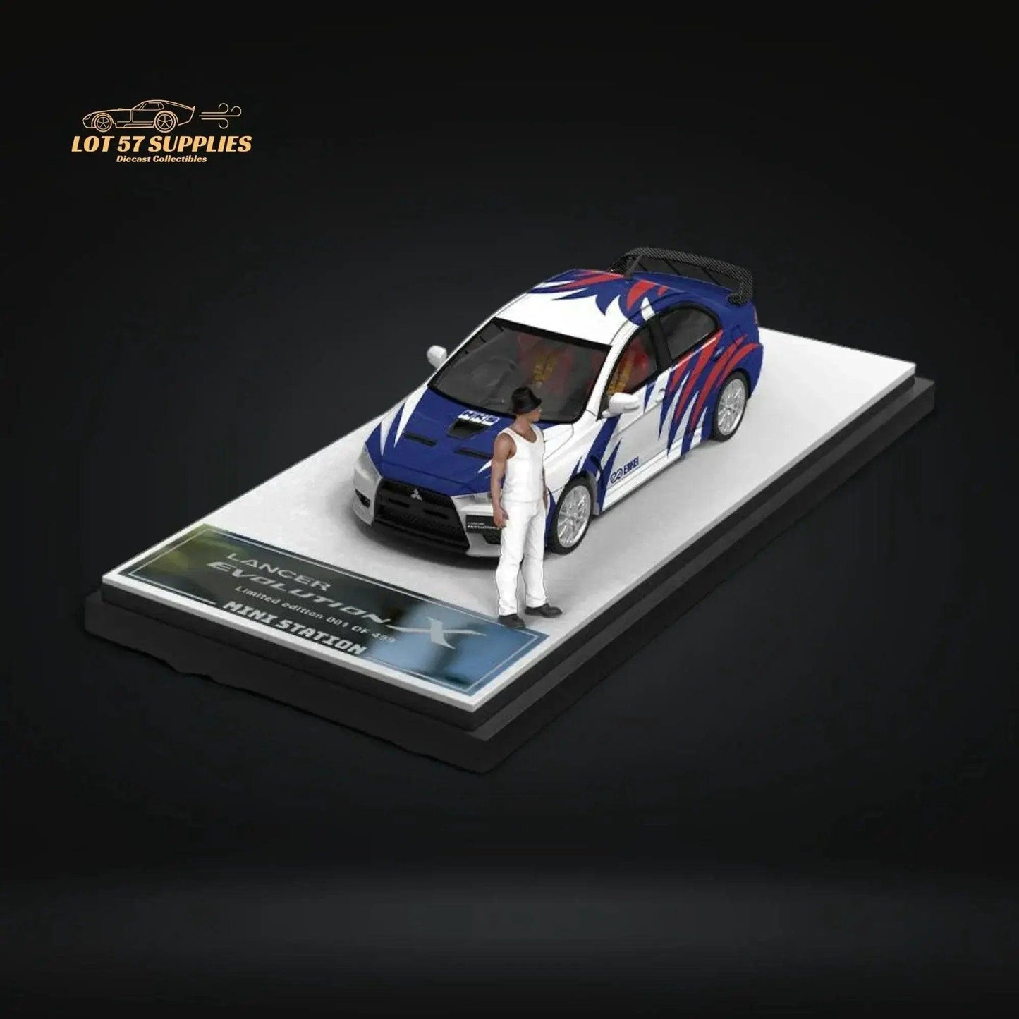  Mini Station Mitsubishi Lancer EVO X Need for Speed Black List #9 Livery Figure Version 1:64 -  ToylandEU™