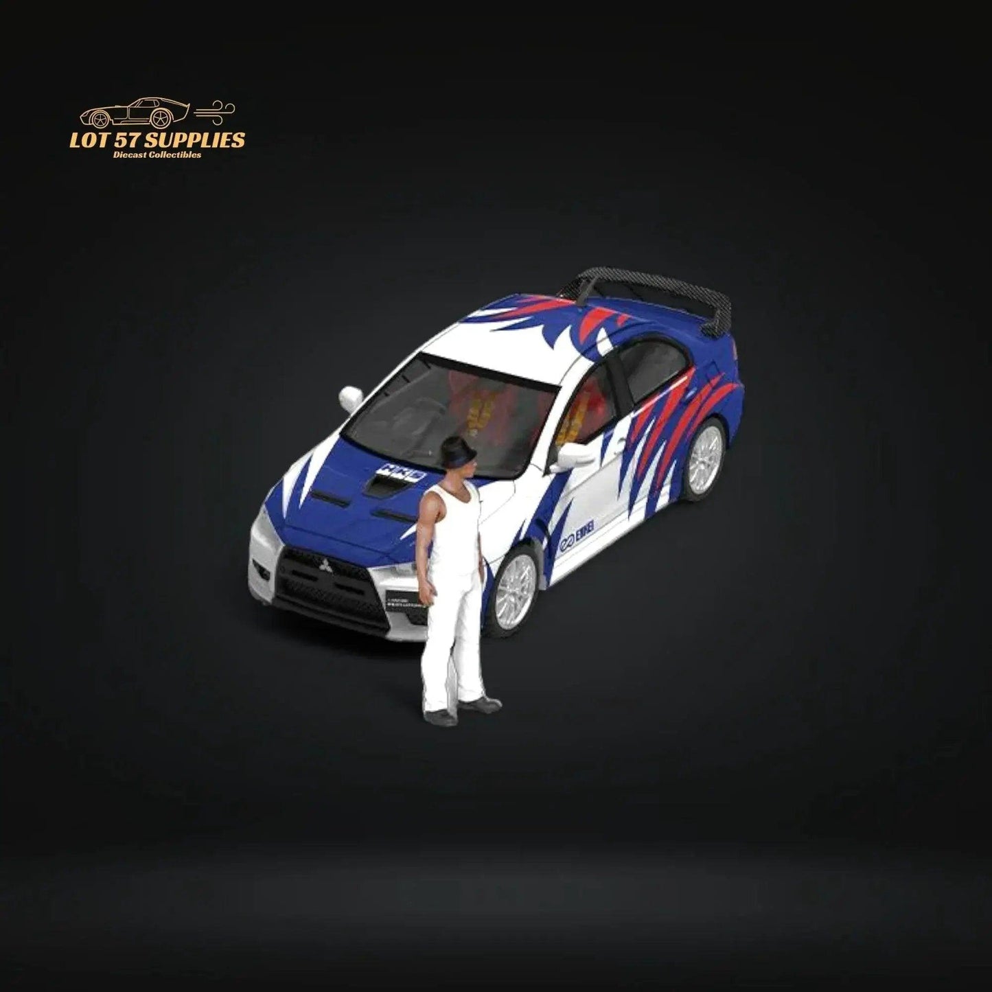  Mini Station Mitsubishi Lancer EVO X Need for Speed Black List #9 Livery Figure Version 1:64 -  ToylandEU™