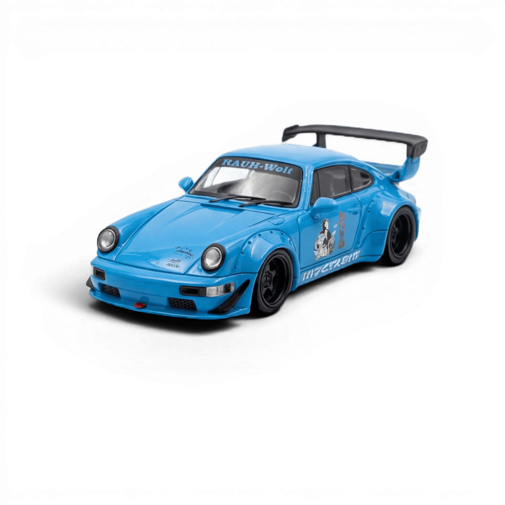 Diecast Car | Mini Station Porsche 911 964 RWB HIDEYOSHI blue