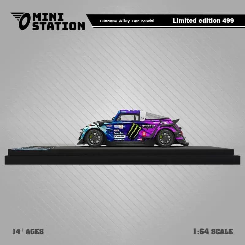  Mini Station Volkswagen Beetle Targa RWB Pink Flower Livery 1:64 -  ToylandEU™