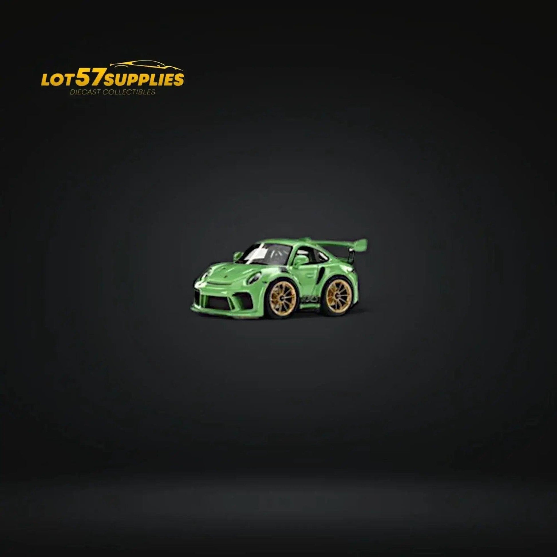  MINICRAFTSMAN Porsche 911 GT3 RS Egg Cart Green 1:64 -  ToylandEU™