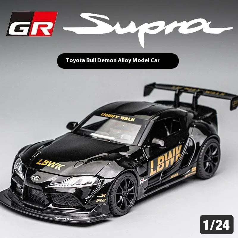 Diecast Car Model 1:22 Scale Alloy Toyota Supra for Desk Display Gift - ToylandEU