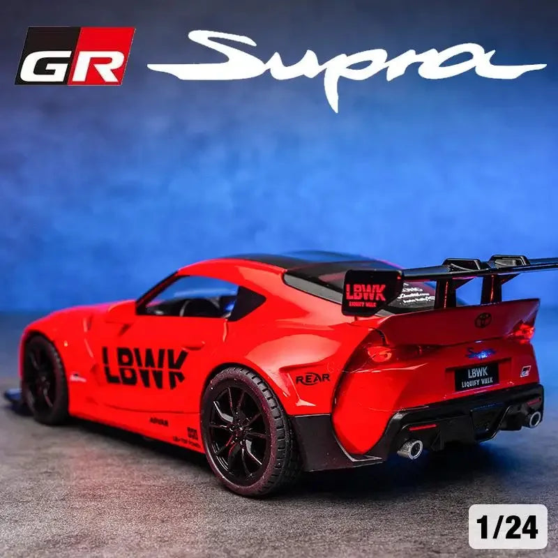 Diecast Car Model 1:22 Scale Alloy Toyota Supra for Desk Display Gift - ToylandEU