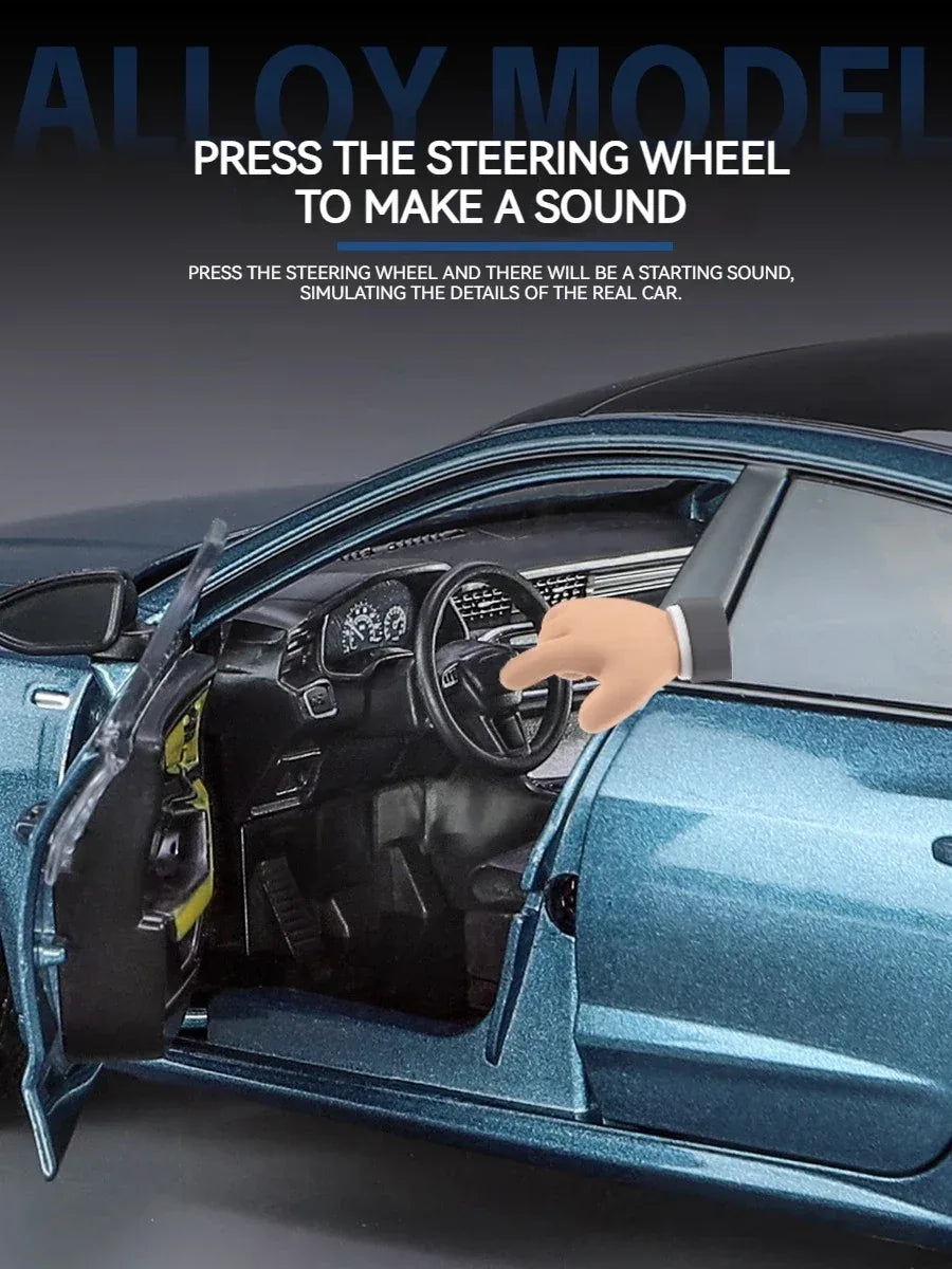 Diecast Car Model 1:24 Alloy With Sound Light For Collectors - ToylandEU