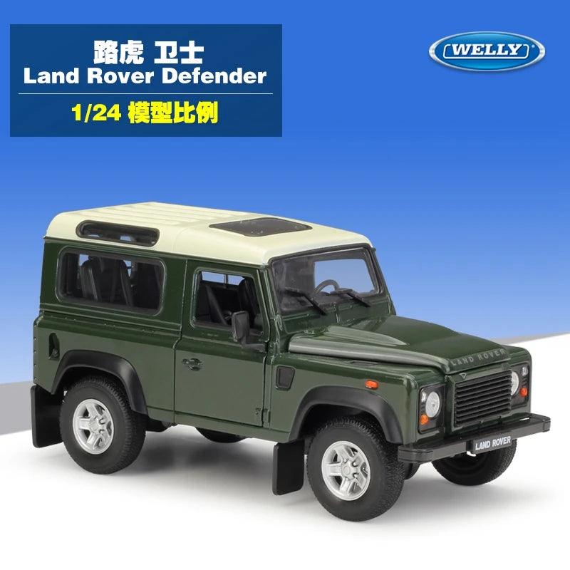  Diecast Car Model | 1:24 Defender Green | Toylandeu™ 