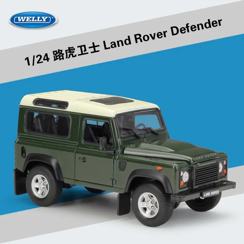  Diecast Car Model | 1:24 Defender Green | Toylandeu™ 