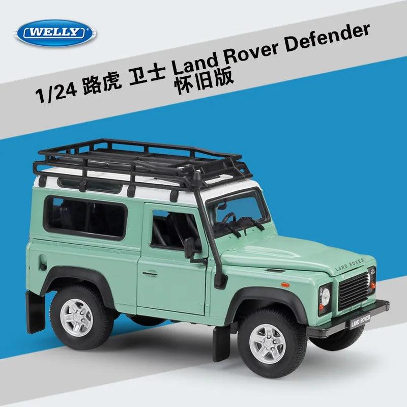  Diecast Car Model | 1:24 Defender Green | Toylandeu™ 