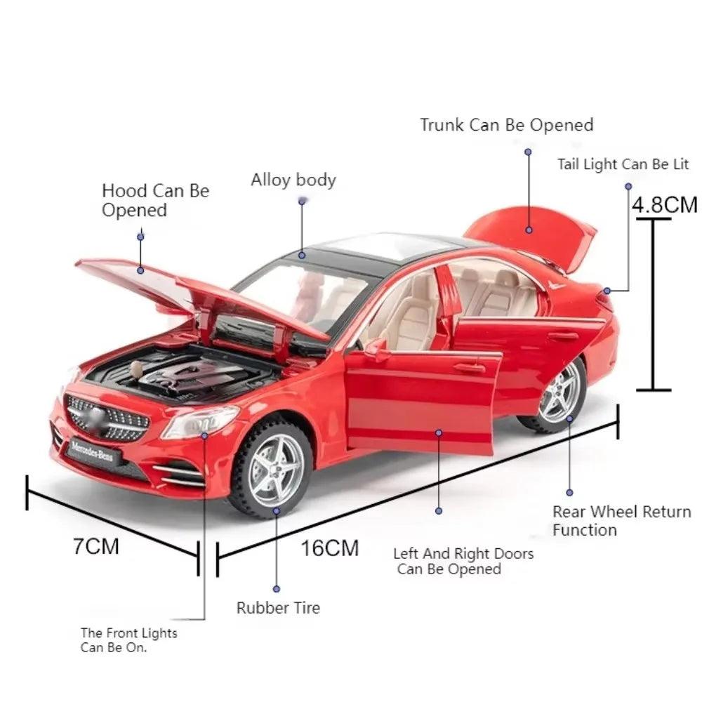 Diecast Car Model | 1:32 Pull Back With Lights | Toylandeu™