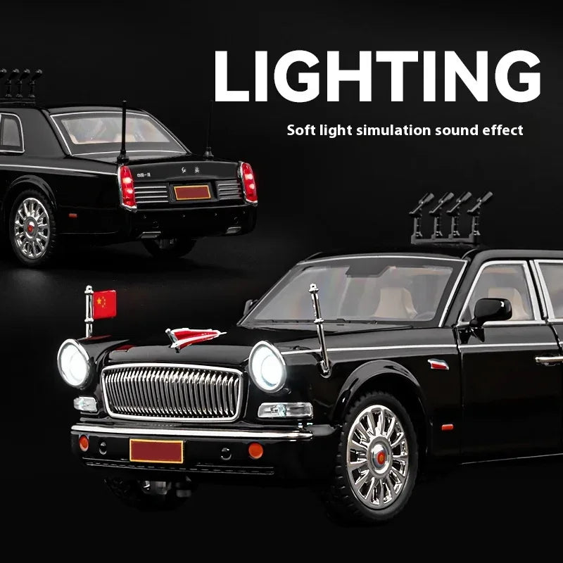Diecast Car Model 1 To 24 Alloy L5 Limousine Parade Edition For Boys - ToylandEU
