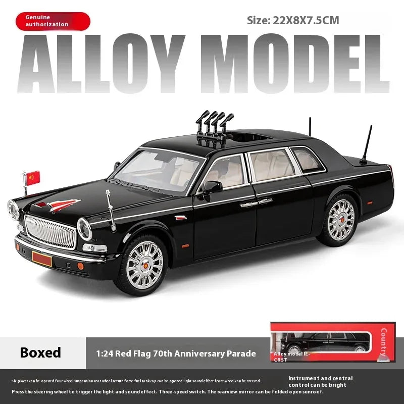 Diecast Car Model 1 To 24 Alloy L5 Limousine Parade Edition For Boys - ToylandEU
