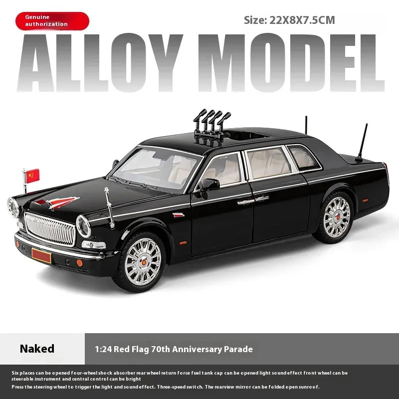 Diecast Car Model 1 To 24 Alloy L5 Limousine Parade Edition For Boys - ToylandEU