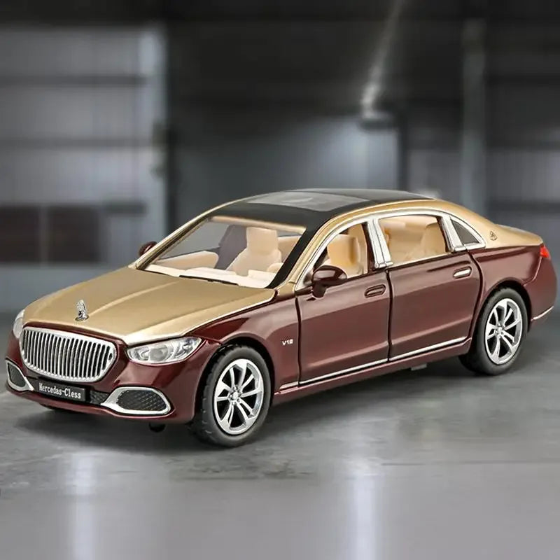 Diecast Car Model 1 To 32 Benz Maybach S680 Sound Light For Collectors - ToylandEU