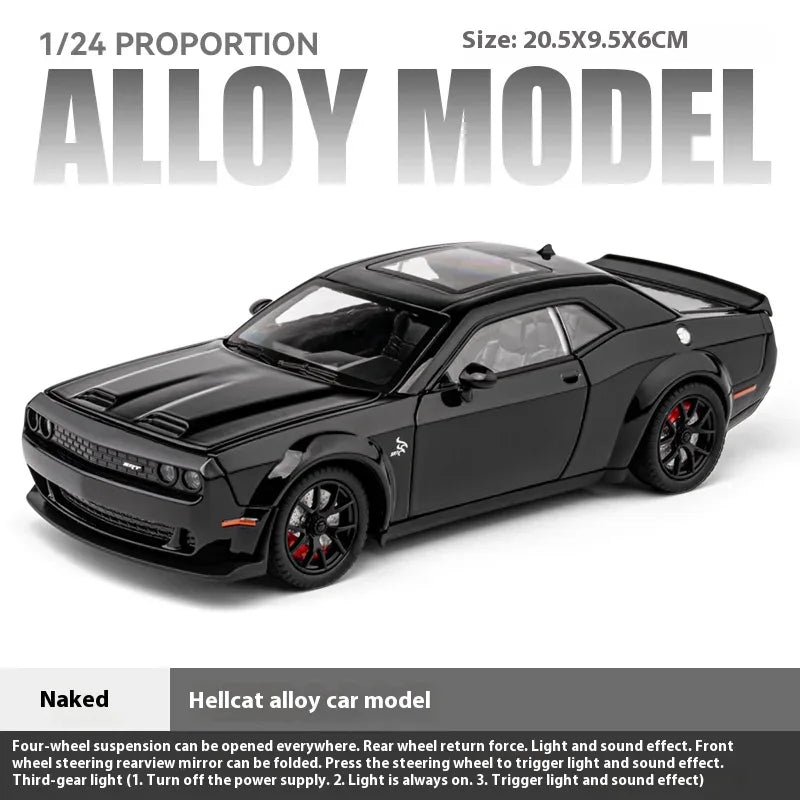 Diecast Car Model Challenger Hellcat Redeye 1:24 Scale For Collectors - ToylandEU