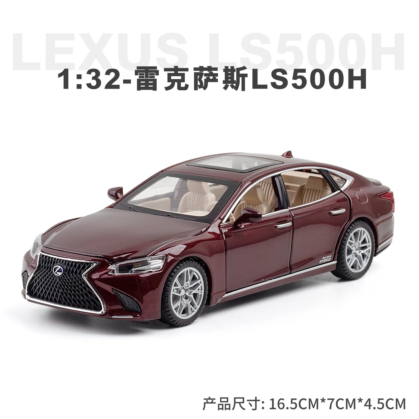 Diecast Car Model Lexus LS500H Sound and Light for Collectors - ToylandEU