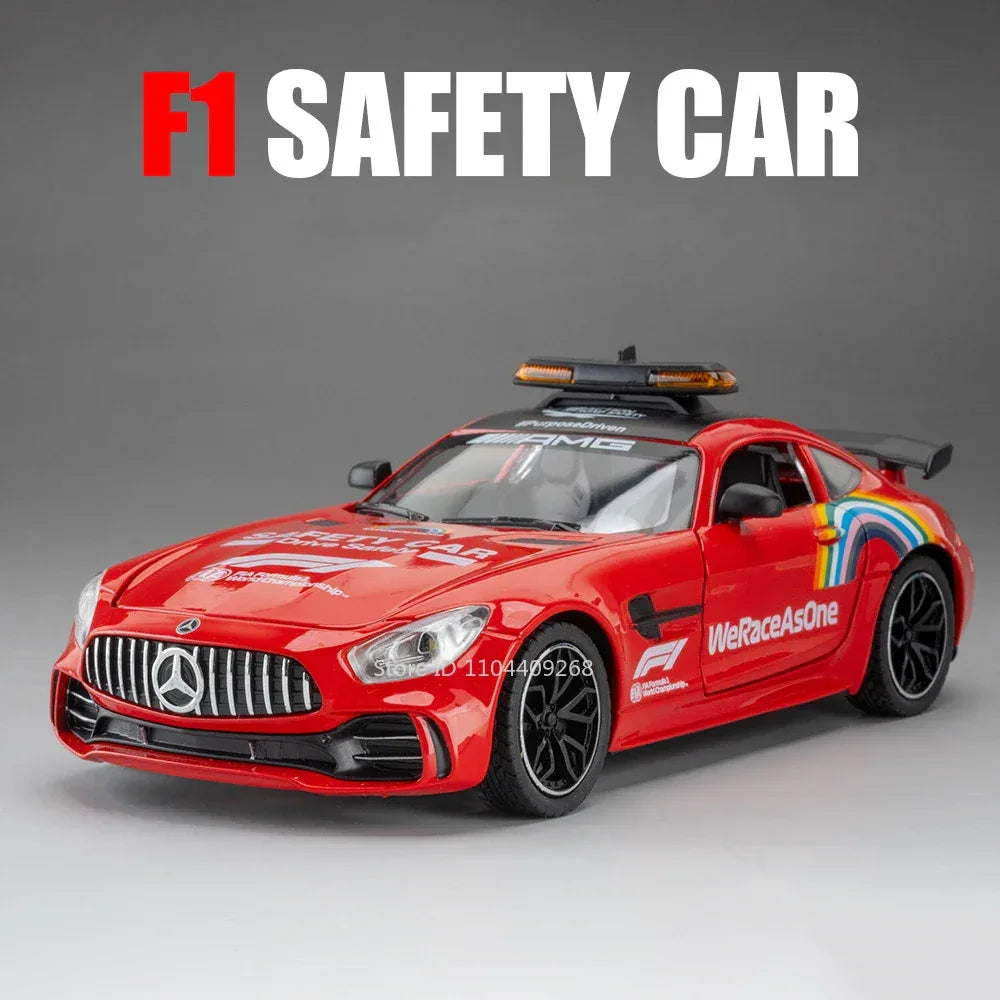 Diecast Car Model With Sound And Lights Including Doors Open - ToylandEU