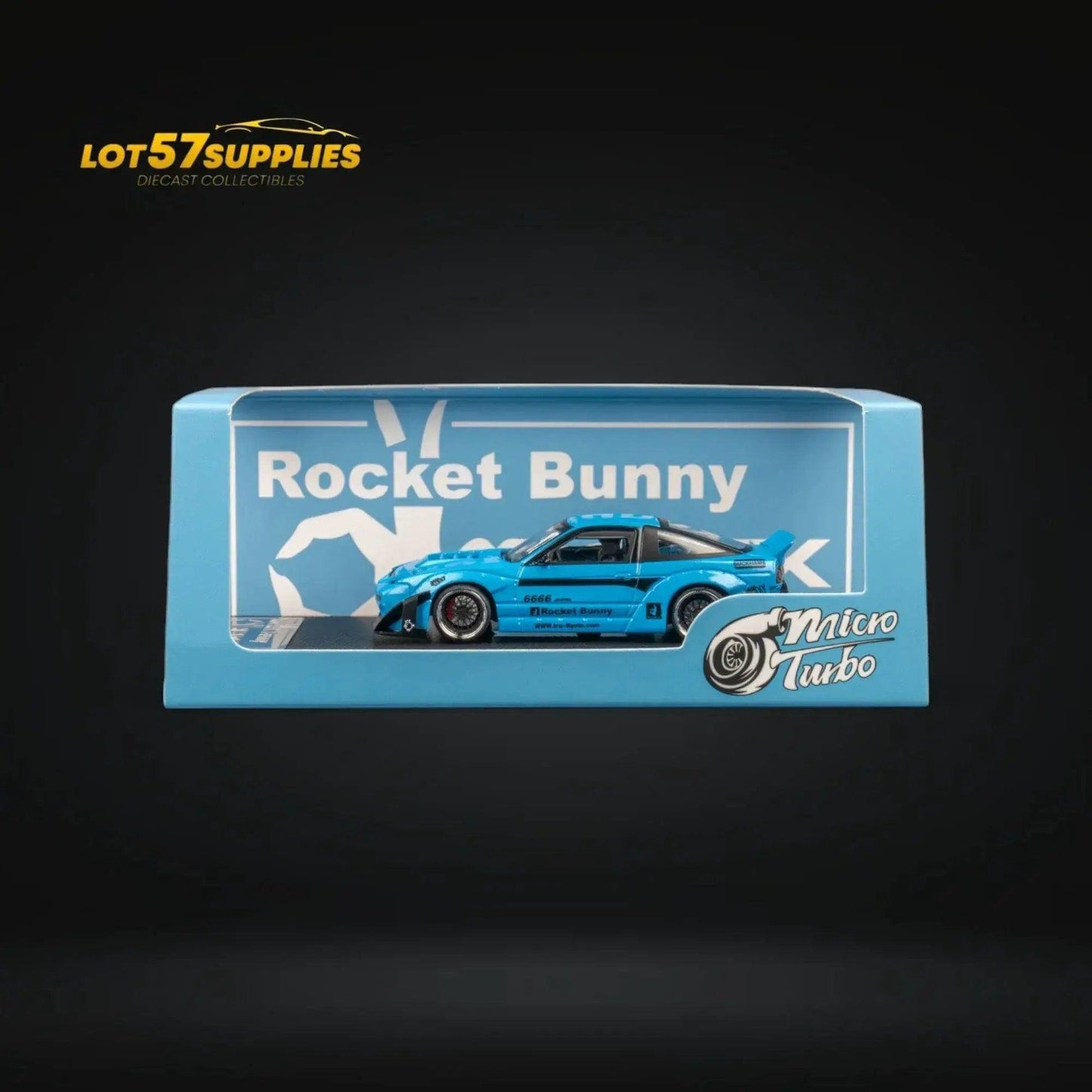  MicroTurbo Nissan 180SX Pandem Rocket Bunny Baby Blue 1:64 -  ToylandEU™