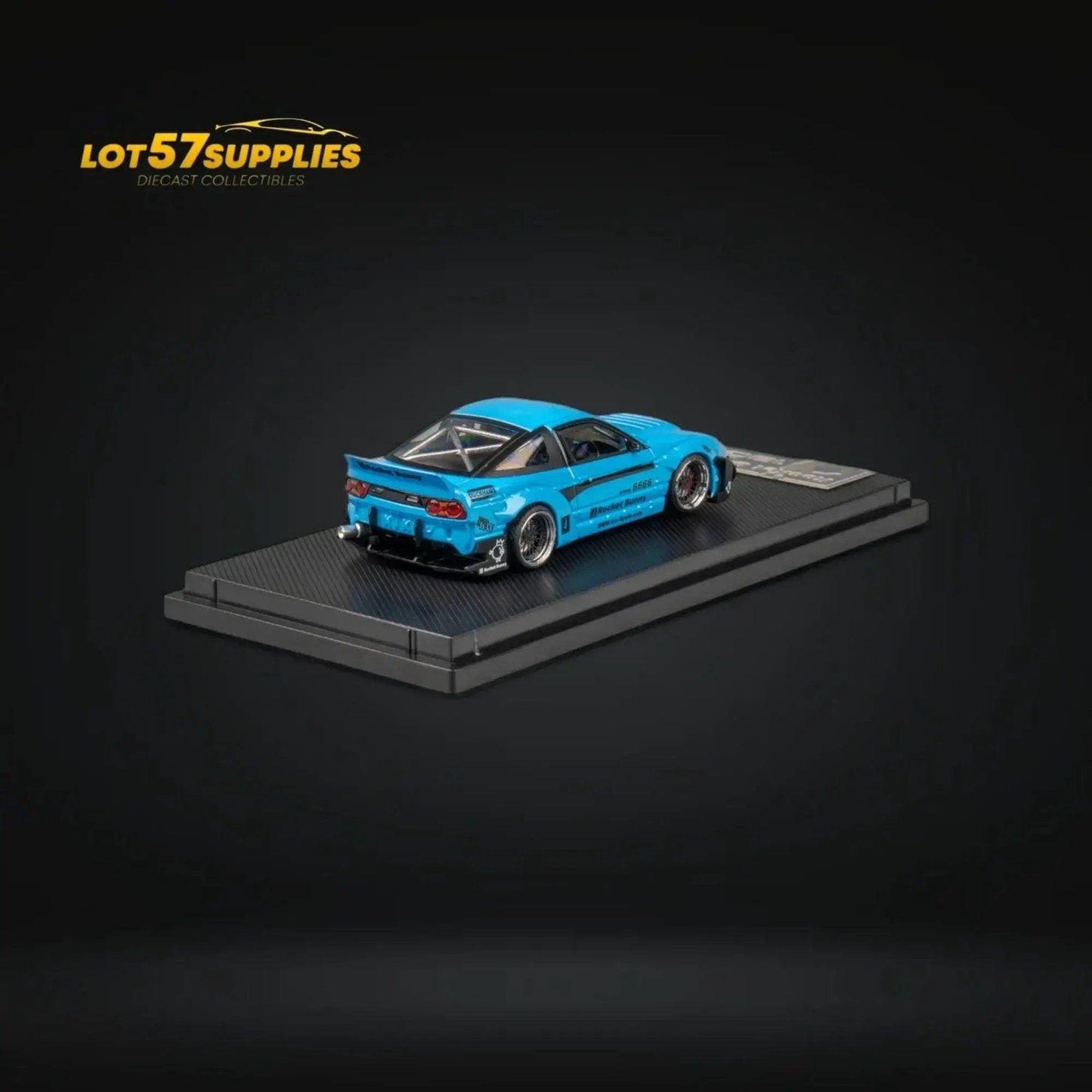  MicroTurbo Nissan 180SX Pandem Rocket Bunny Baby Blue 1:64 -  ToylandEU™
