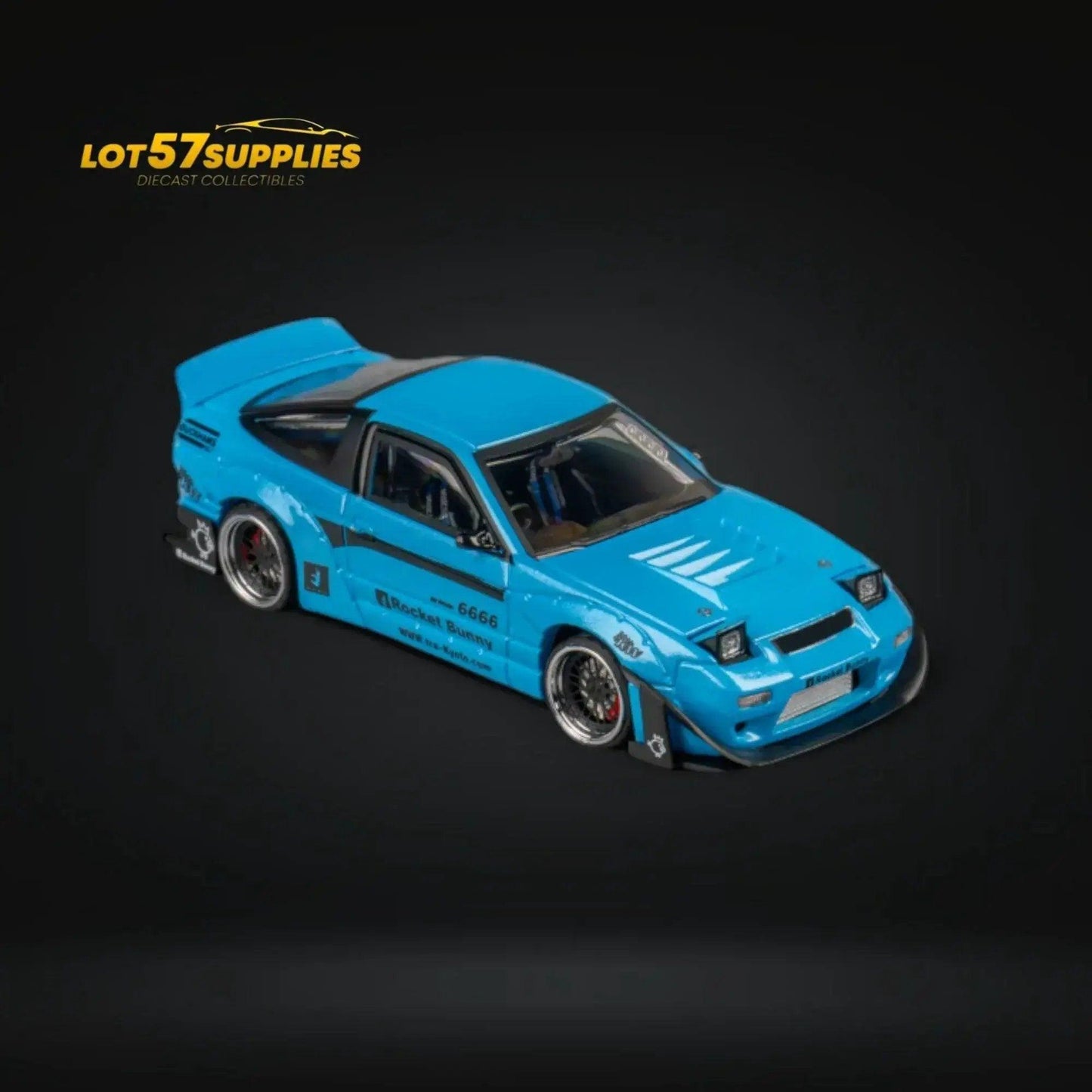  MicroTurbo Nissan 180SX Pandem Rocket Bunny Baby Blue 1:64 -  ToylandEU™