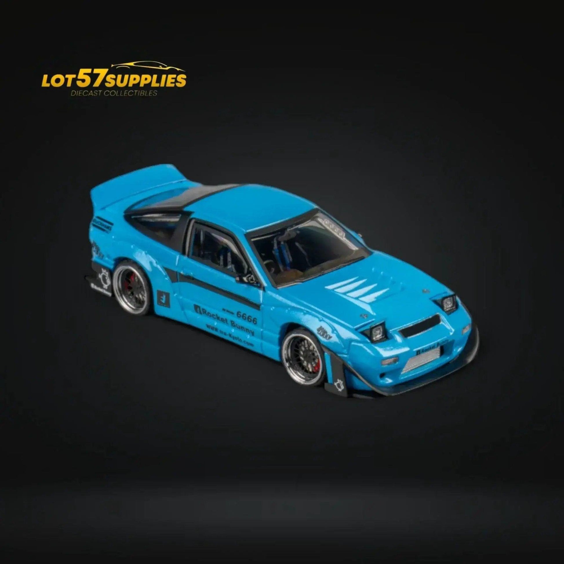  MicroTurbo Nissan 180SX Pandem Rocket Bunny Baby Blue 1:64 -  ToylandEU™