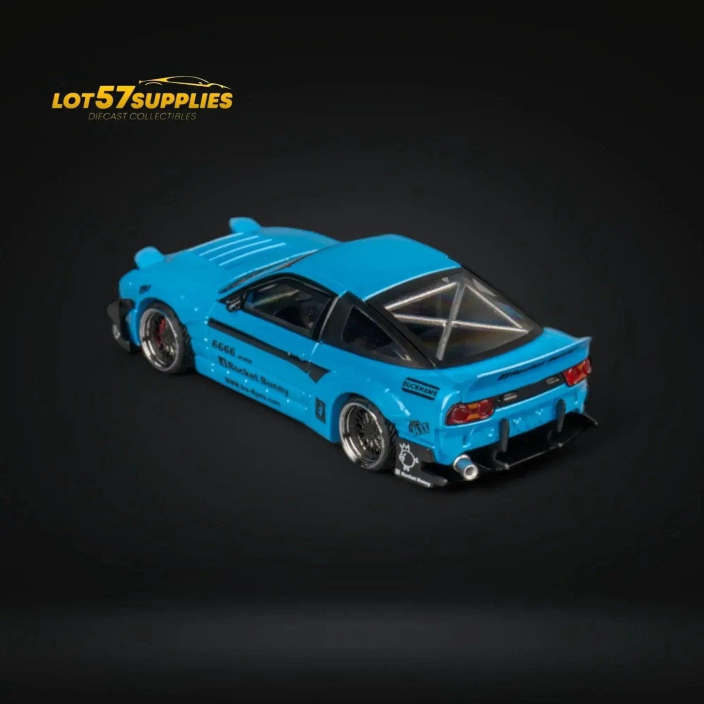  MicroTurbo Nissan 180SX Pandem Rocket Bunny Baby Blue 1:64 -  ToylandEU™