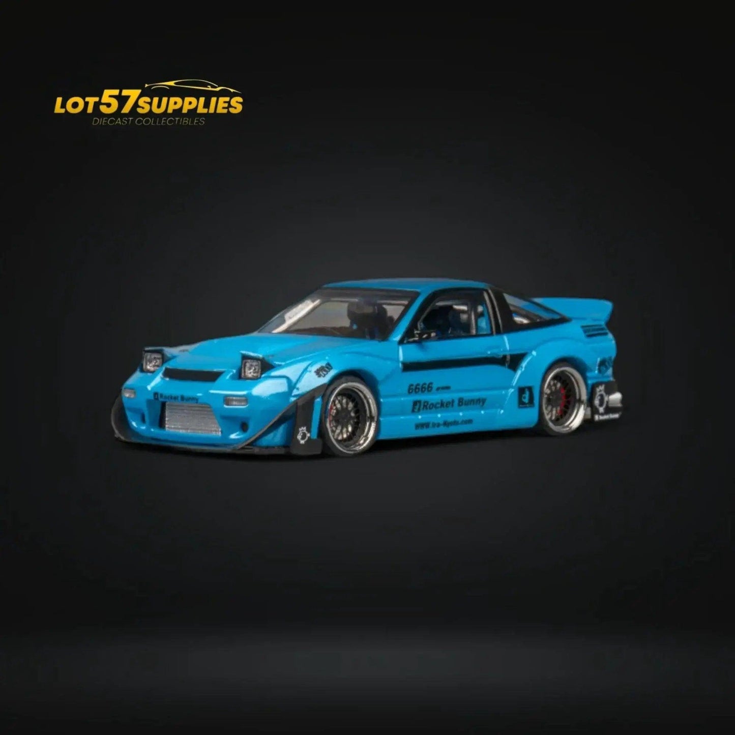  MicroTurbo Nissan 180SX Pandem Rocket Bunny Baby Blue 1:64 -  ToylandEU™