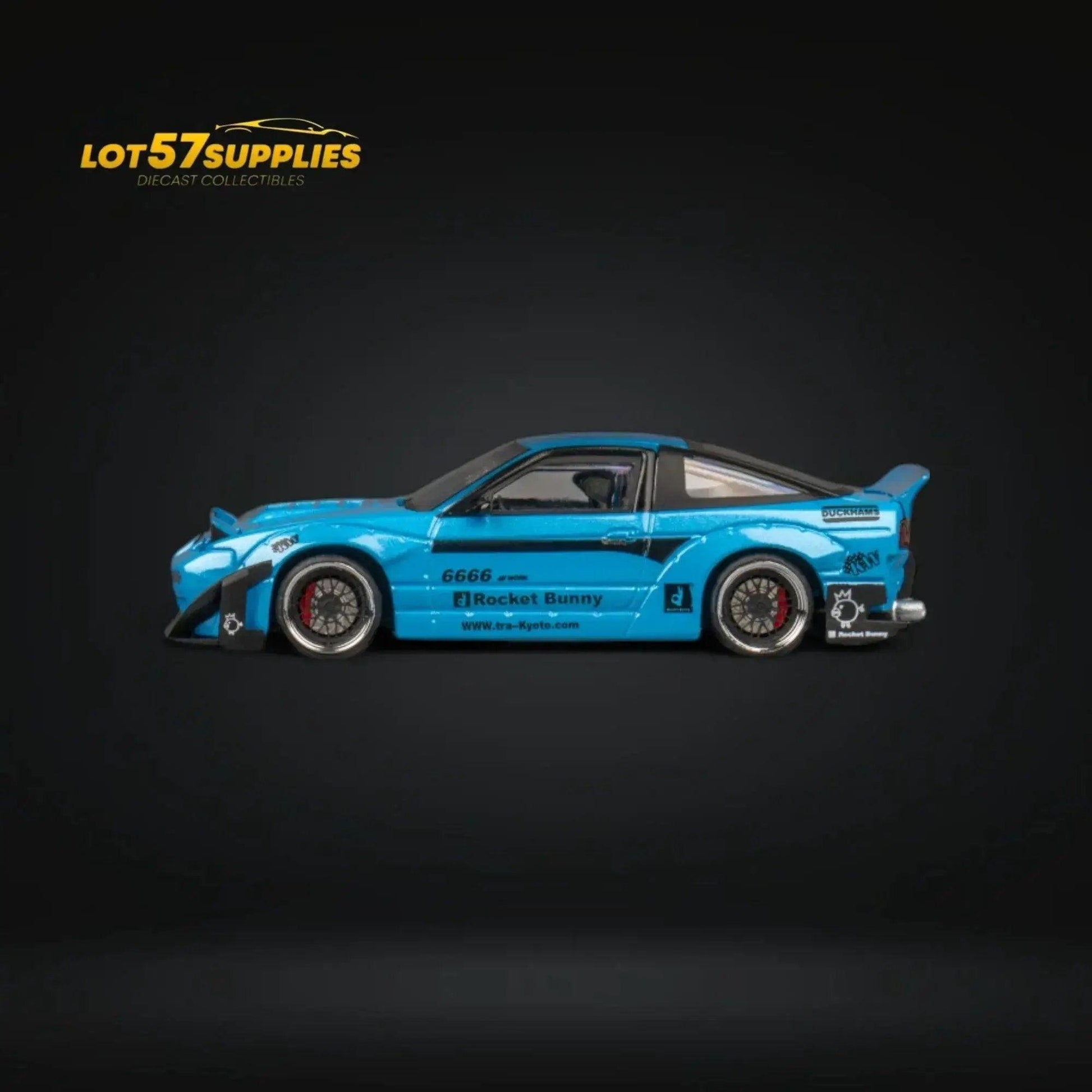  MicroTurbo Nissan 180SX Pandem Rocket Bunny Baby Blue 1:64 -  ToylandEU™