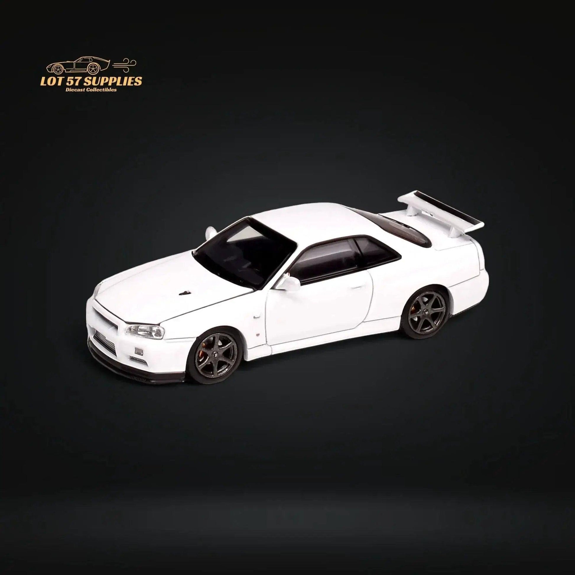  MOTORHELIX Nissan Skyline GT-R R34 Z-Tune Pearl White 1:64 -  ToylandEU™