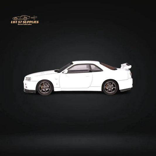  MOTORHELIX Nissan Skyline GT-R R34 Z-Tune Pearl White 1:64 -  ToylandEU™