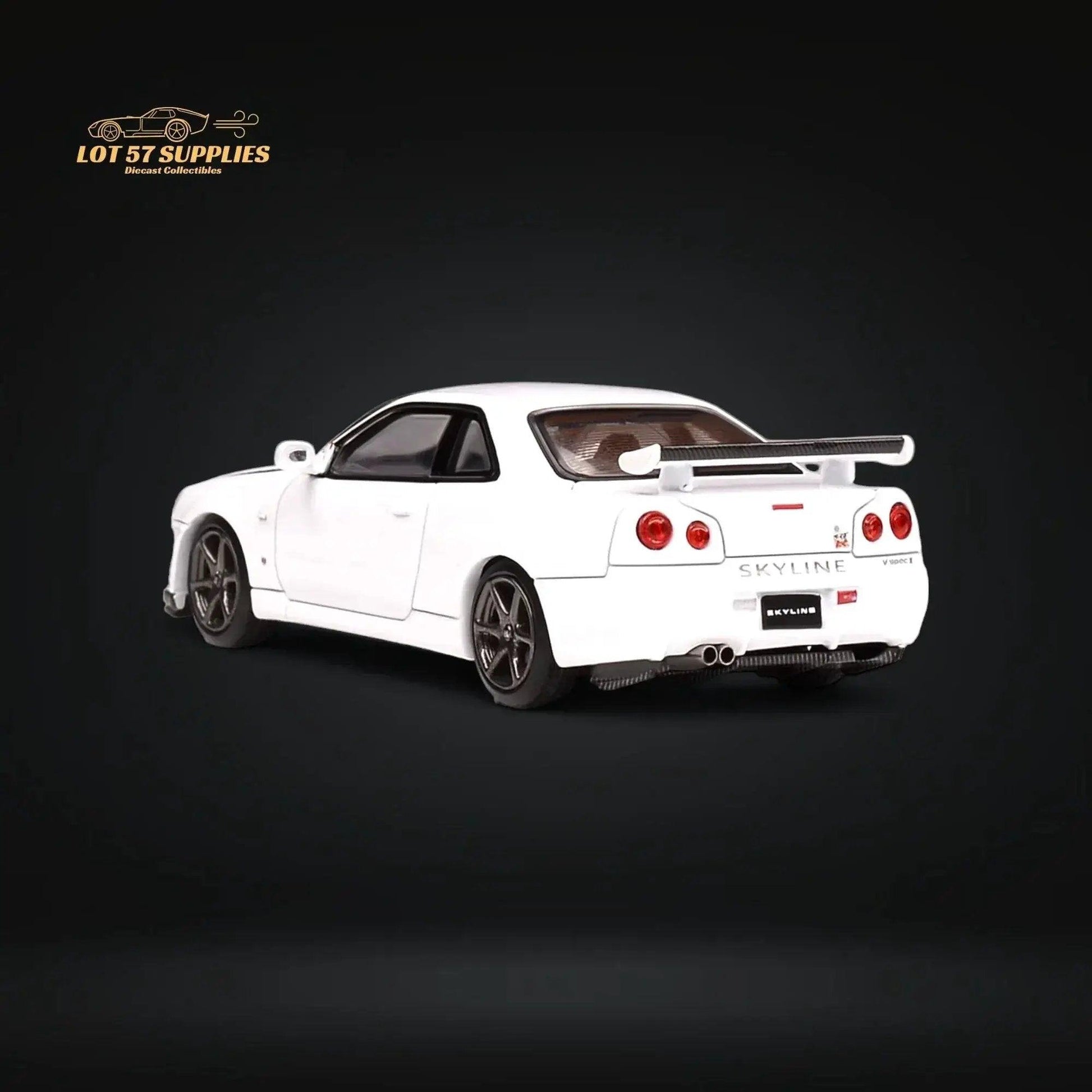  MOTORHELIX Nissan Skyline GT-R R34 Z-Tune Pearl White 1:64 -  ToylandEU™
