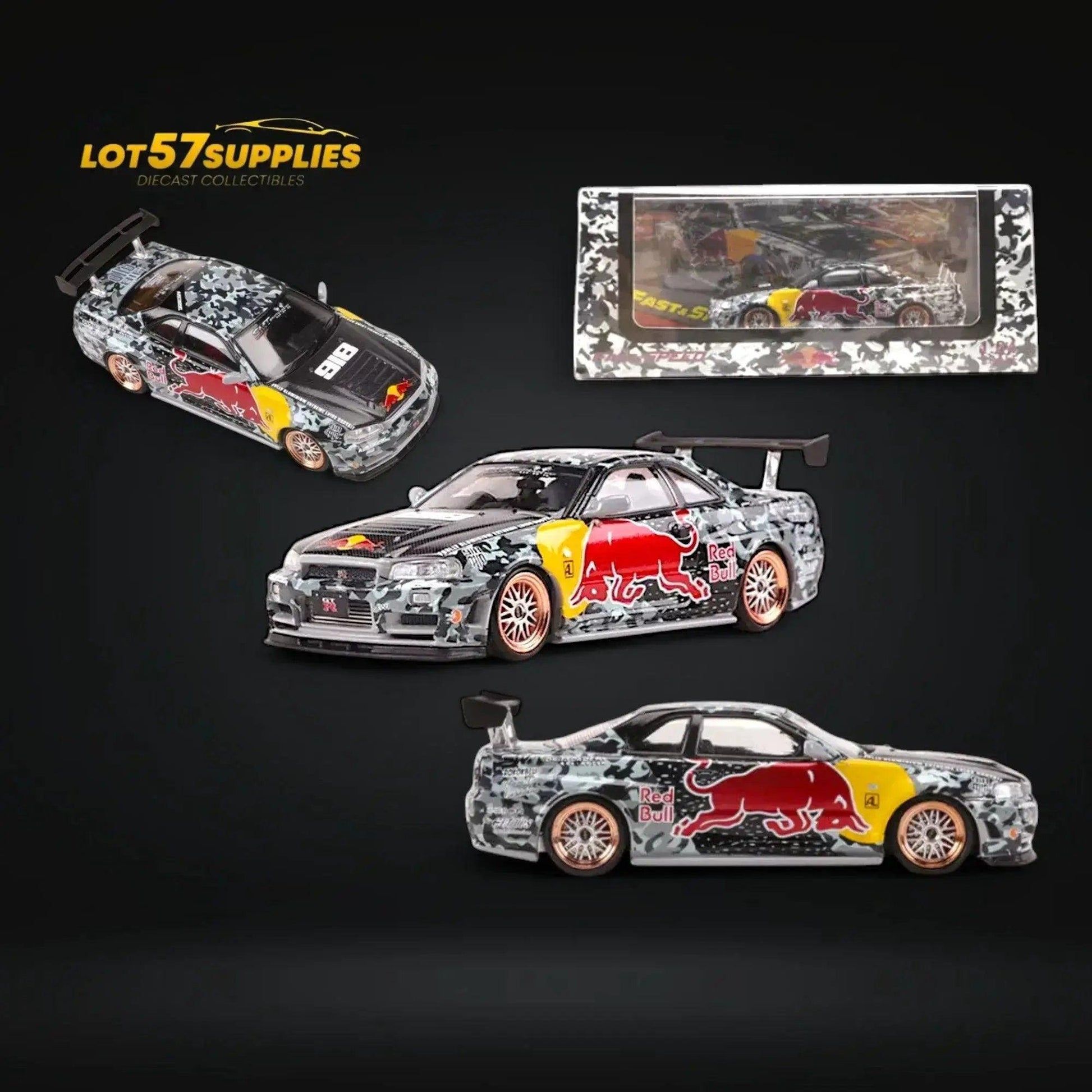  Fast Speed Nissan Skyline GT-R R34 Z-Tune RB Livery 1:64 -  ToylandEU™
