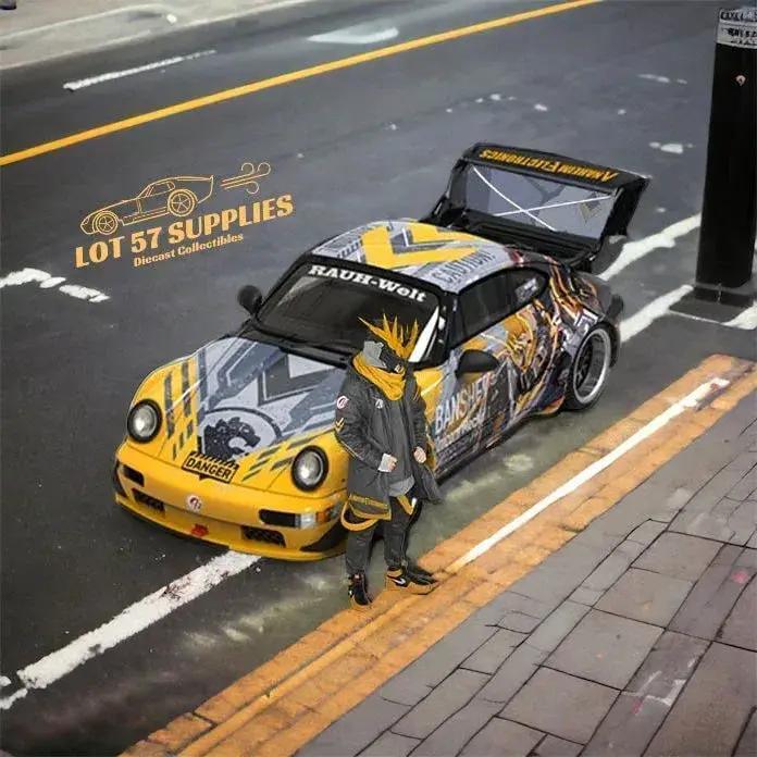  Cool Car Porsche RWB 964 BANSHEE MECHA Livery Figure Version 1:64 -  ToylandEU™